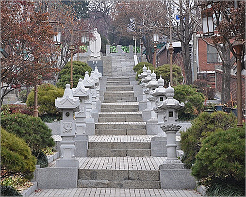 Stairways as a Boundary between Areas under Governance of Qing and Japan