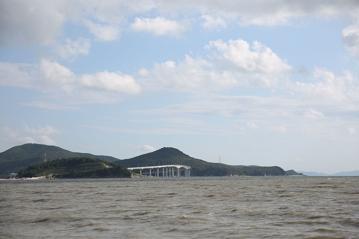 Jamjin-Muui Bridge (tentative name) from Masian Beach