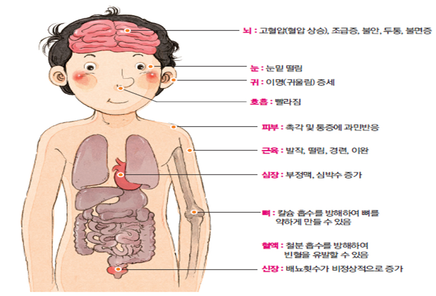 페인 과잉섭취의 문제점